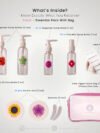 What you get when you order GritSpark Floral Essential Travel Kit