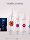 Floral Essential Bottles Size Comparison