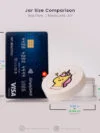 Unicorn Travel Jar Size Comparison