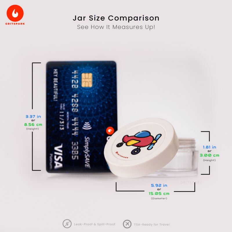 Wanderlust Travel Jar Size Comparison