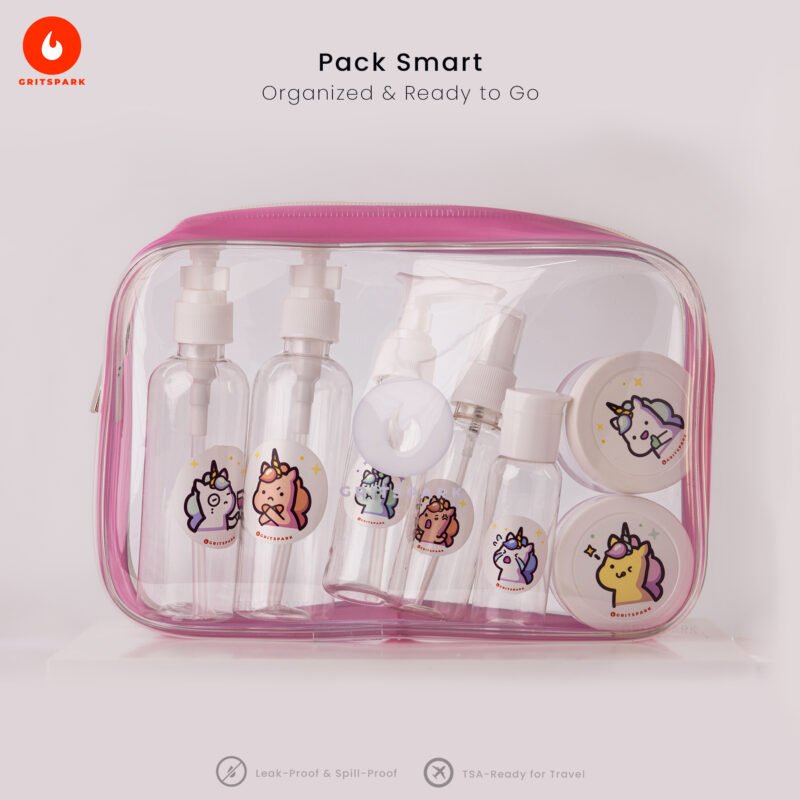 GritSpark Travel Pouch With Items inside