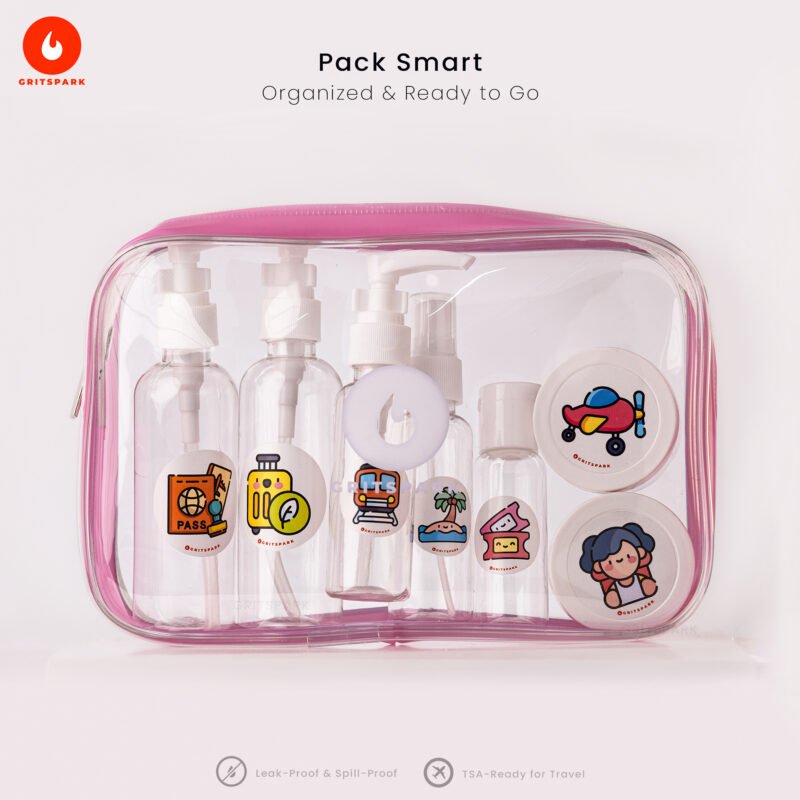 GritSpark Travel Pouch With Items inside