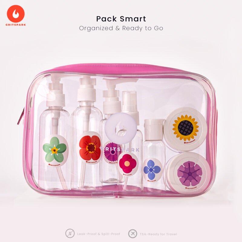 GritSpark Travel Pouch With Items inside