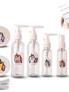 GritSpark Travel Toiletry Bottles Kit Unicorn