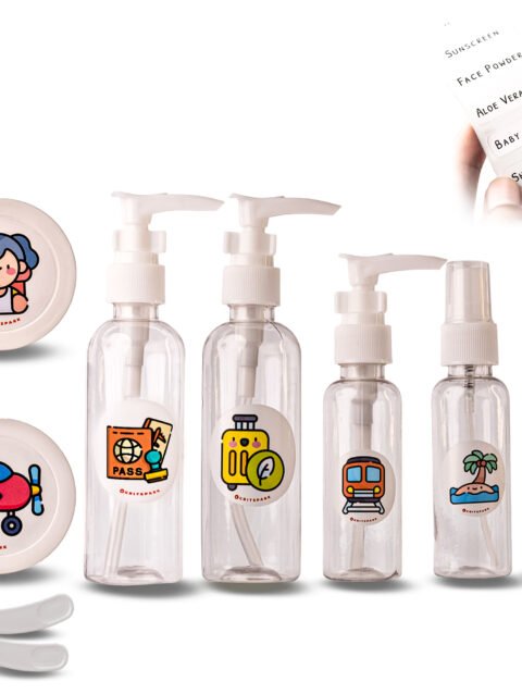 GritSpark Travel Toiletry Bottles Kit Wanderlust Essential