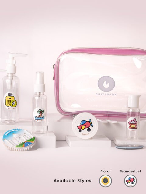 GritSpark Travel Toiletry Set Wanderlust Minimalistic