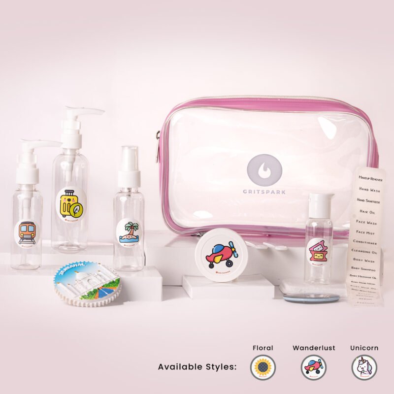 GritSpark Travel Toiletry Set Wanderlust Minimalistic