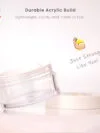Empty Acrylic Cosmetic Jars with Inner Lid & Spatula – Leakproof Travel Containers for Creams, Balms, DIY Skincare, Makeup & Beauty Products (25g) (Floral - 2Pcs) - Image 5