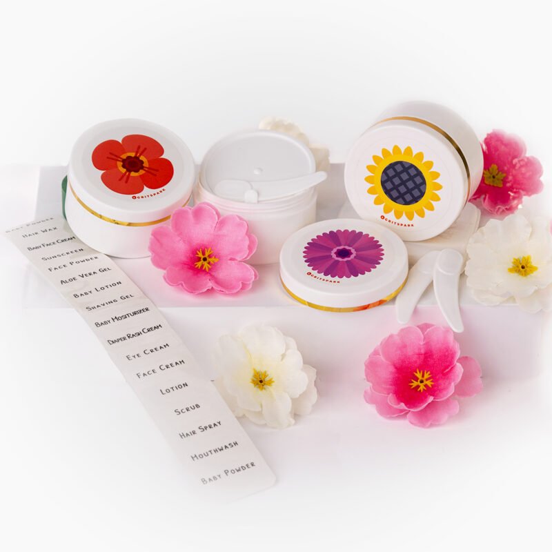 GritSpark Cosmetic Jar White 50g